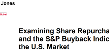 Examen du rachat d’actions et des indices de rachat d’actions S&P sur le marché américain, Liyu Zeng et Priscilla Luk, S&P Global, mars 2020